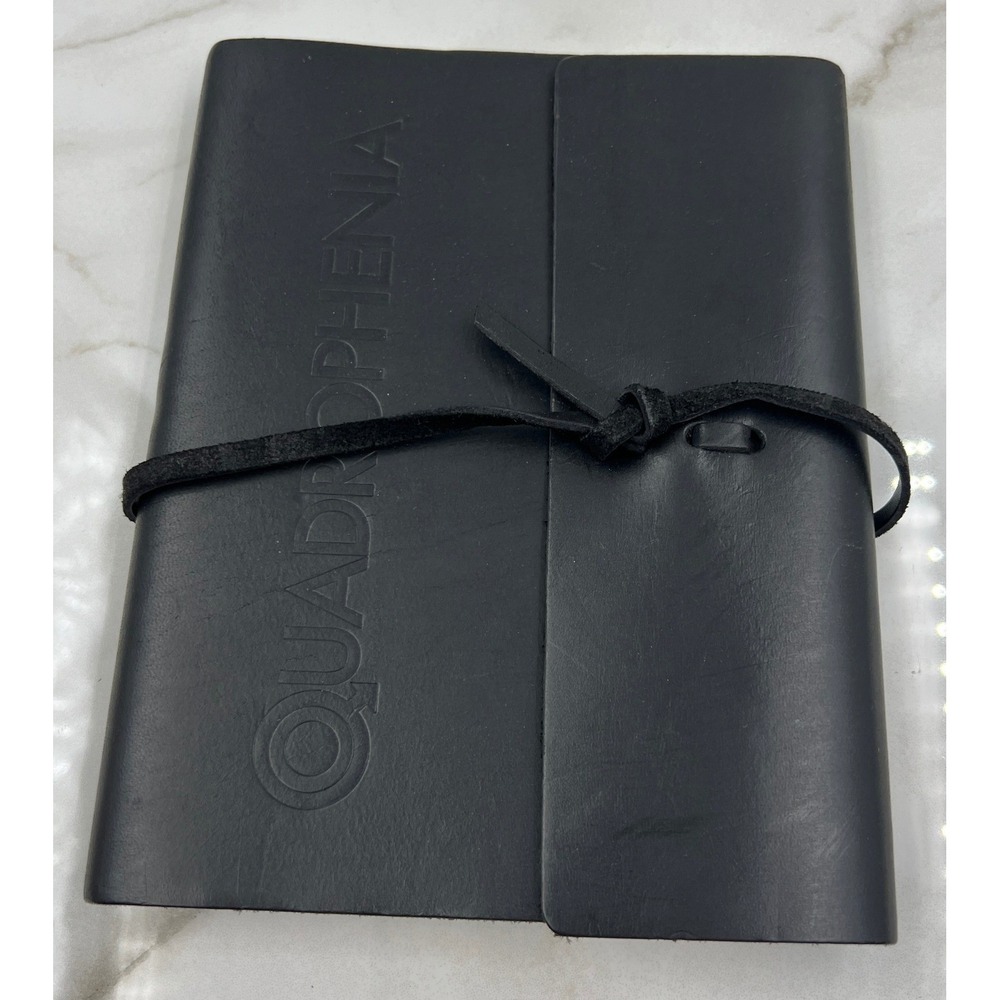 The Who Quadrophenia Black Leather Journal Lined Notebook Rock Band Collectible